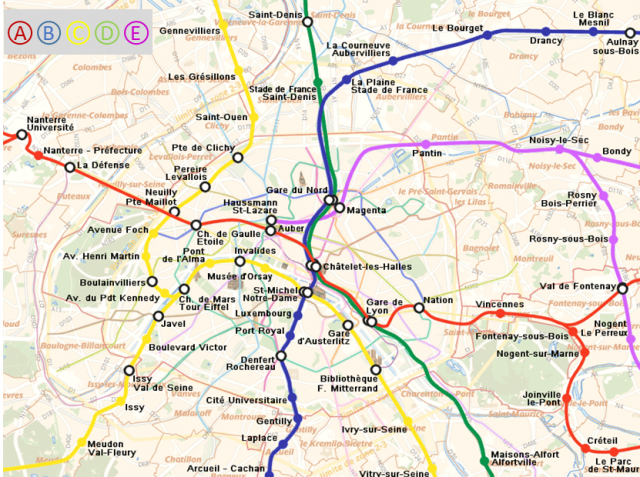 フランス高速郊外鉄道の料金 乗り方 路線図 注意点 Howtravel